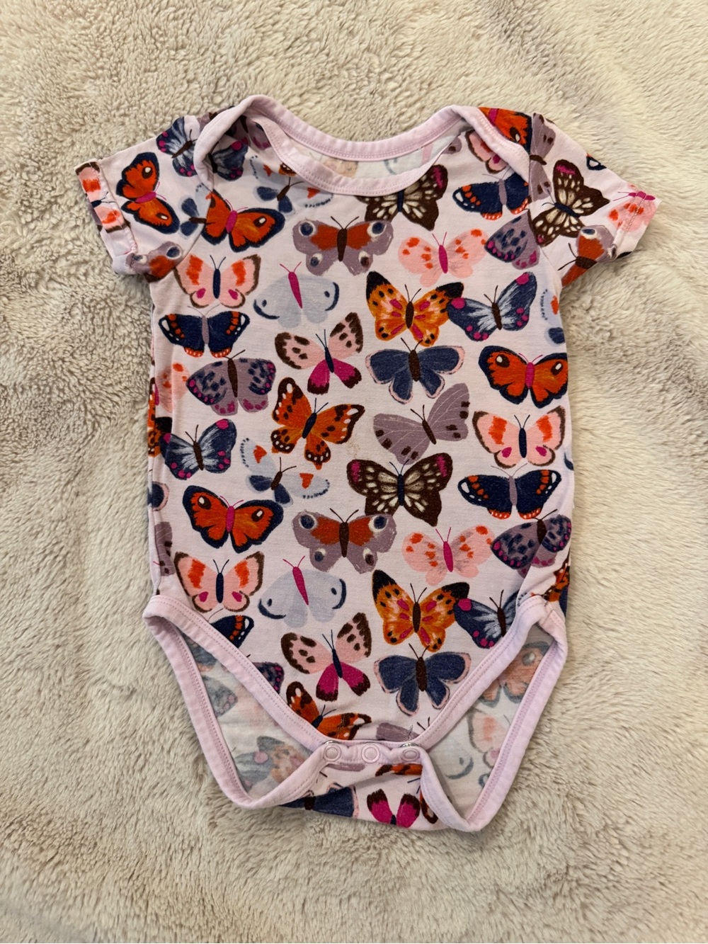 Little Sleepies butterfly kisses bodysuit onesie 6-12 months
